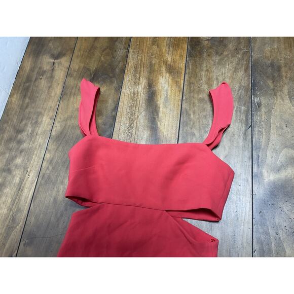 LIKELY Revolve Women's Stella Cutout Mini Dress Size 8 Bittersweet Red NWT - Picture 2 of 13